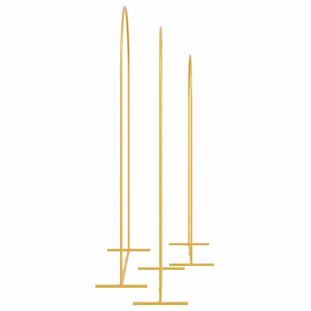 Bryllupsbue 3 stk. Guld 120 x 40 x 217 cm Stål