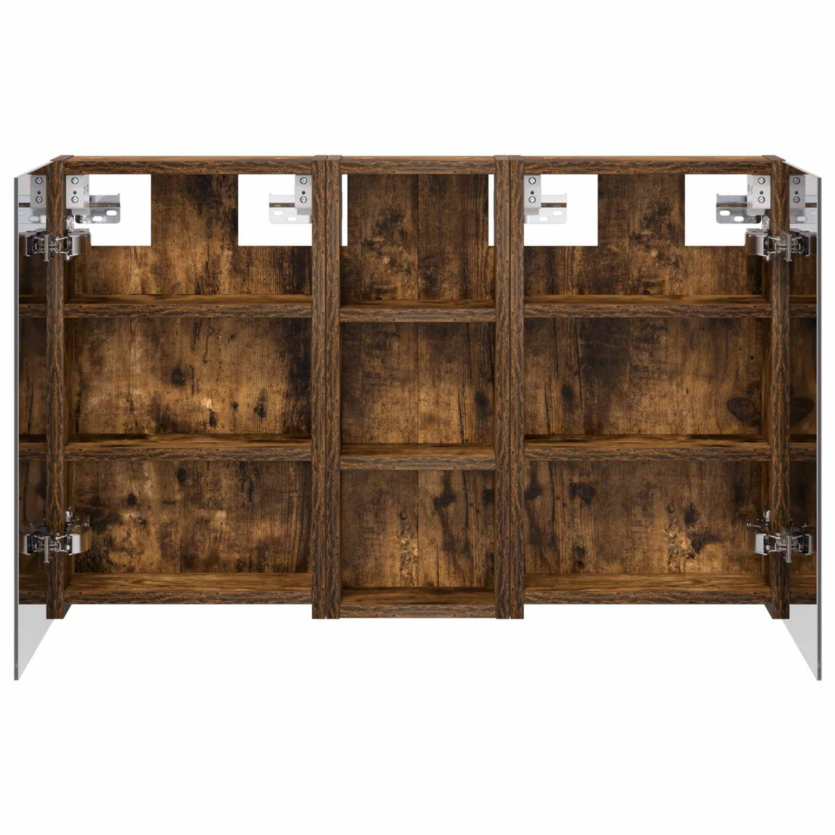 Badeværelsesskabsæt 3 stk. 80 x 10,5 x 50 cm Konstrueret træ