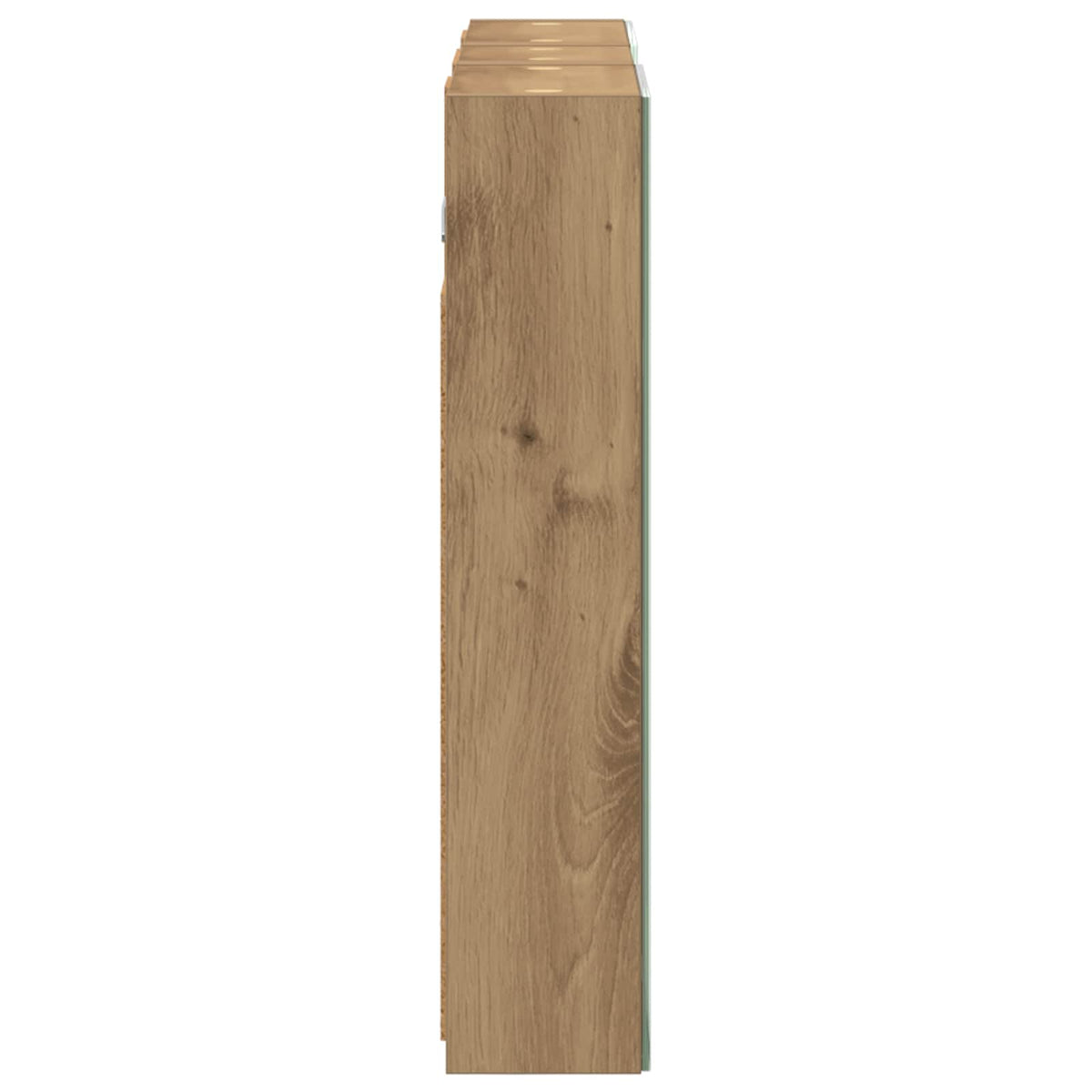 Badeværelsesskabsæt 3 stk. 80 x 10,5 x 50 cm Konstrueret træ