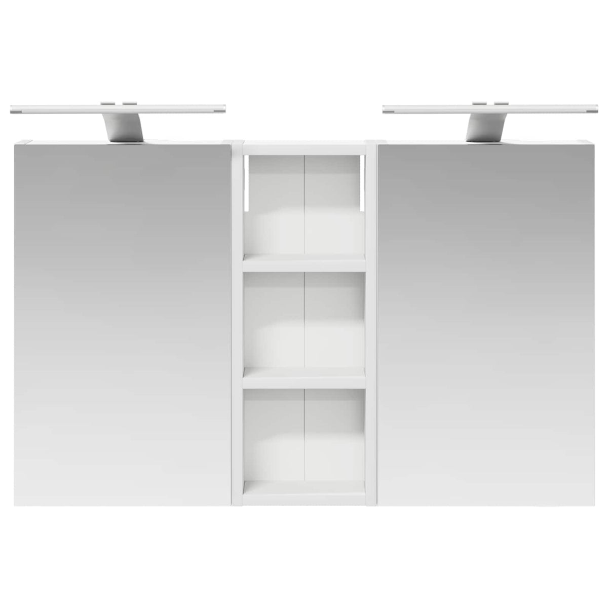 Badeværelsesskabsæt 3 stk. 80 x 10,5 x 50 cm Konstrueret træ