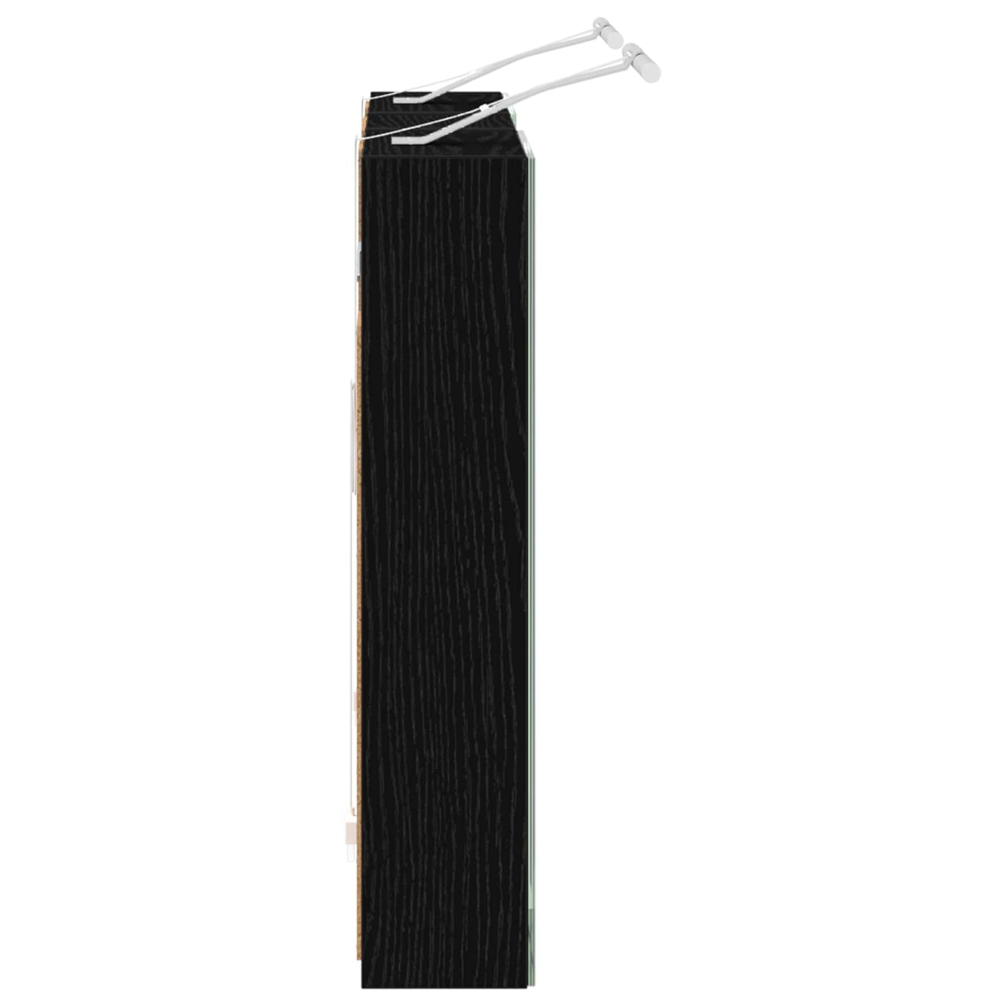 Badeværelsesskabsæt 3 stk. 80 x 10,5 x 50 cm Konstrueret træ