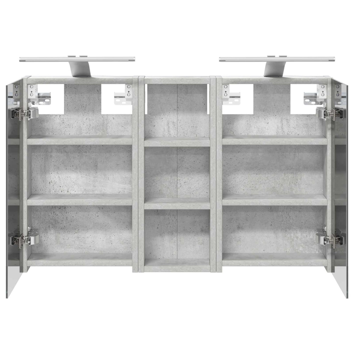 Badeværelsesskabsæt 3 stk. 80 x 10,5 x 50 cm Konstrueret træ