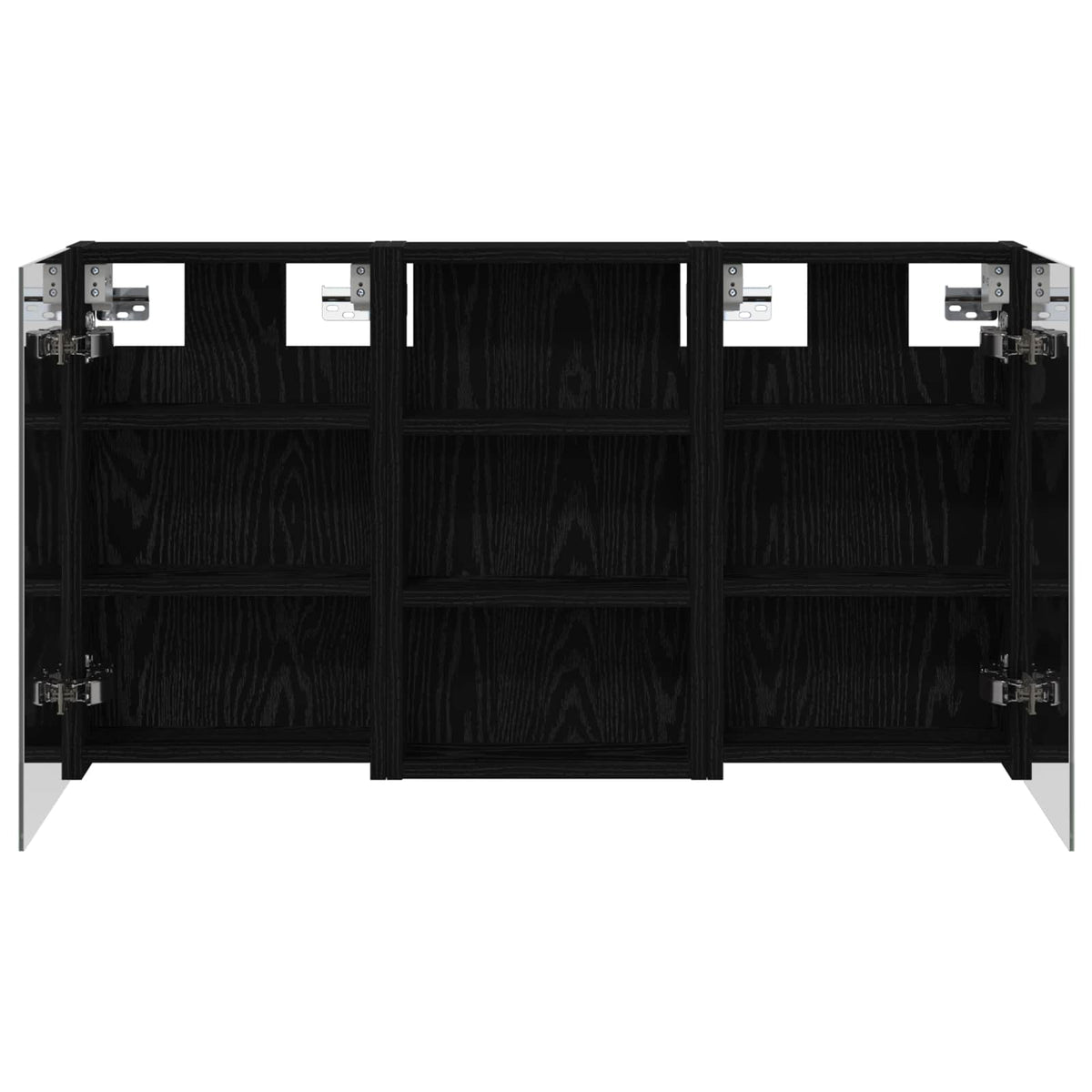 Badeværelsesskabsæt 3 stk. 90 x 10,5 x 50 cm Konstrueret træ