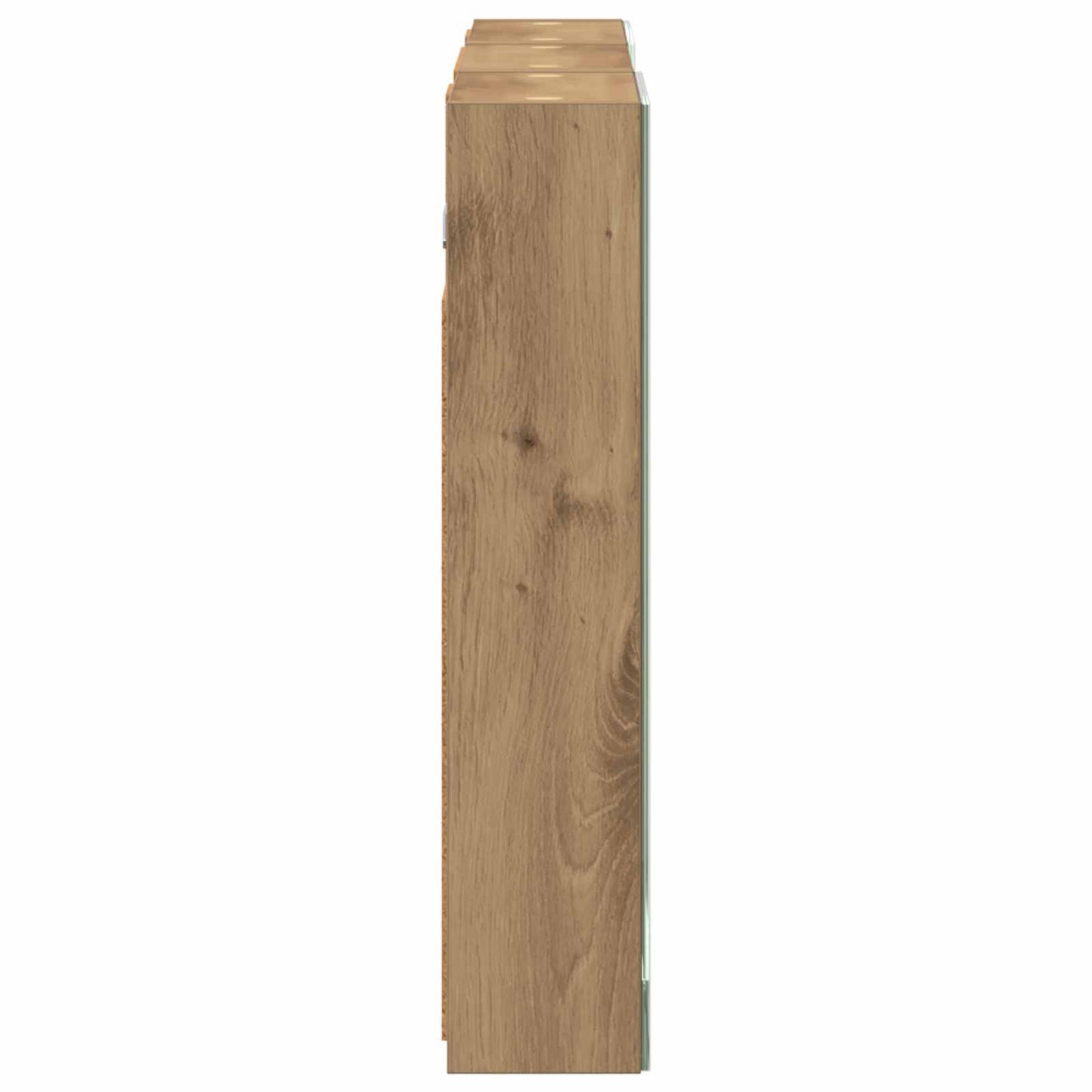 Badeværelsesskabsæt 3 stk. 90 x 10,5 x 50 cm Konstrueret træ