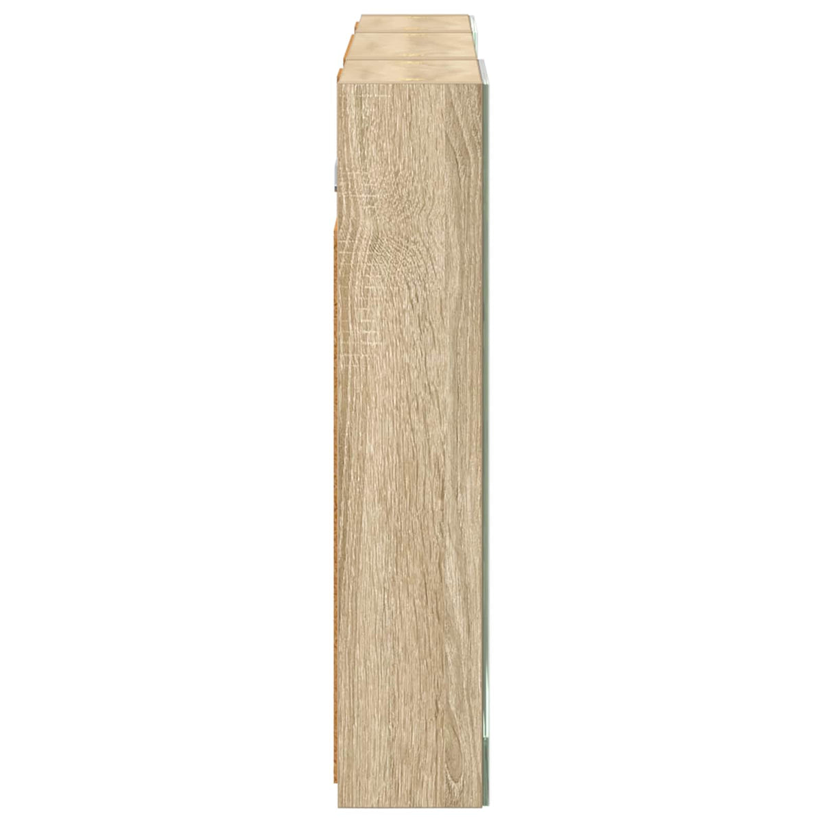 Badeværelsesskabsæt 3 stk. 100 x 10,5 x 50 cm Konstrueret træ