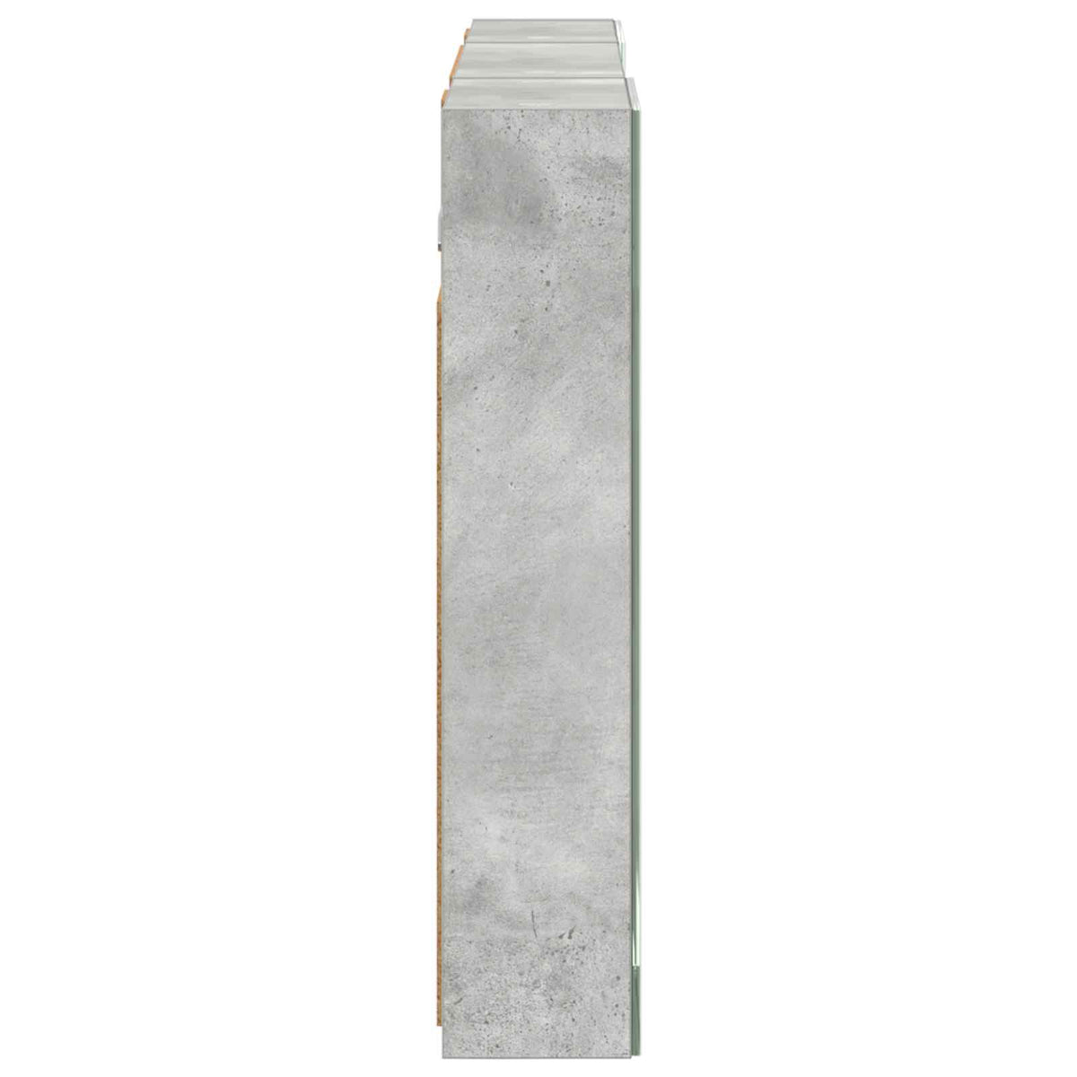 Badeværelsesskabsæt 3 stk. 100 x 10,5 x 50 cm Konstrueret træ