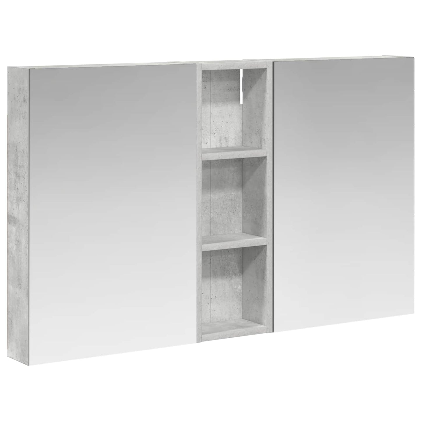 Badeværelsesskabsæt 3 stk. 100 x 10,5 x 60,5 cm Konstrueret træ