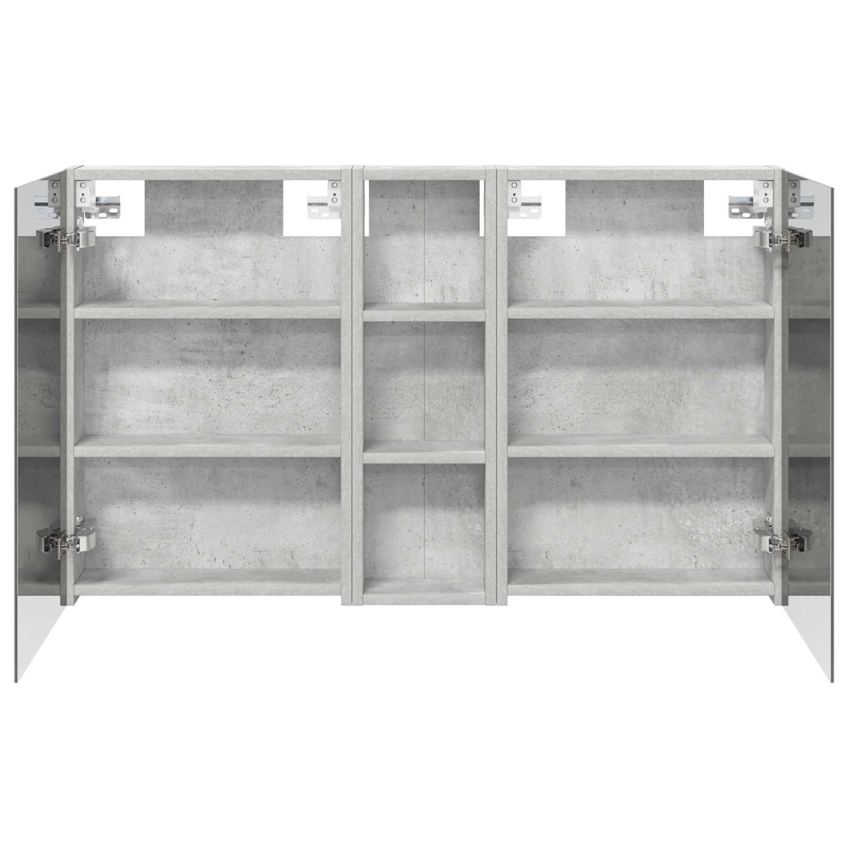 Badeværelsesskabsæt 3 stk. 100 x 10,5 x 60,5 cm Konstrueret træ