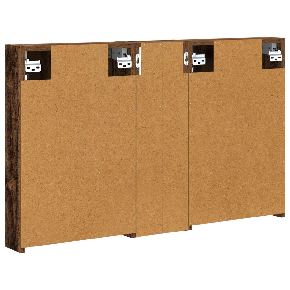 Badeværelsesskabsæt 3 stk. 100 x 10,5 x 60,5 cm Konstrueret træ