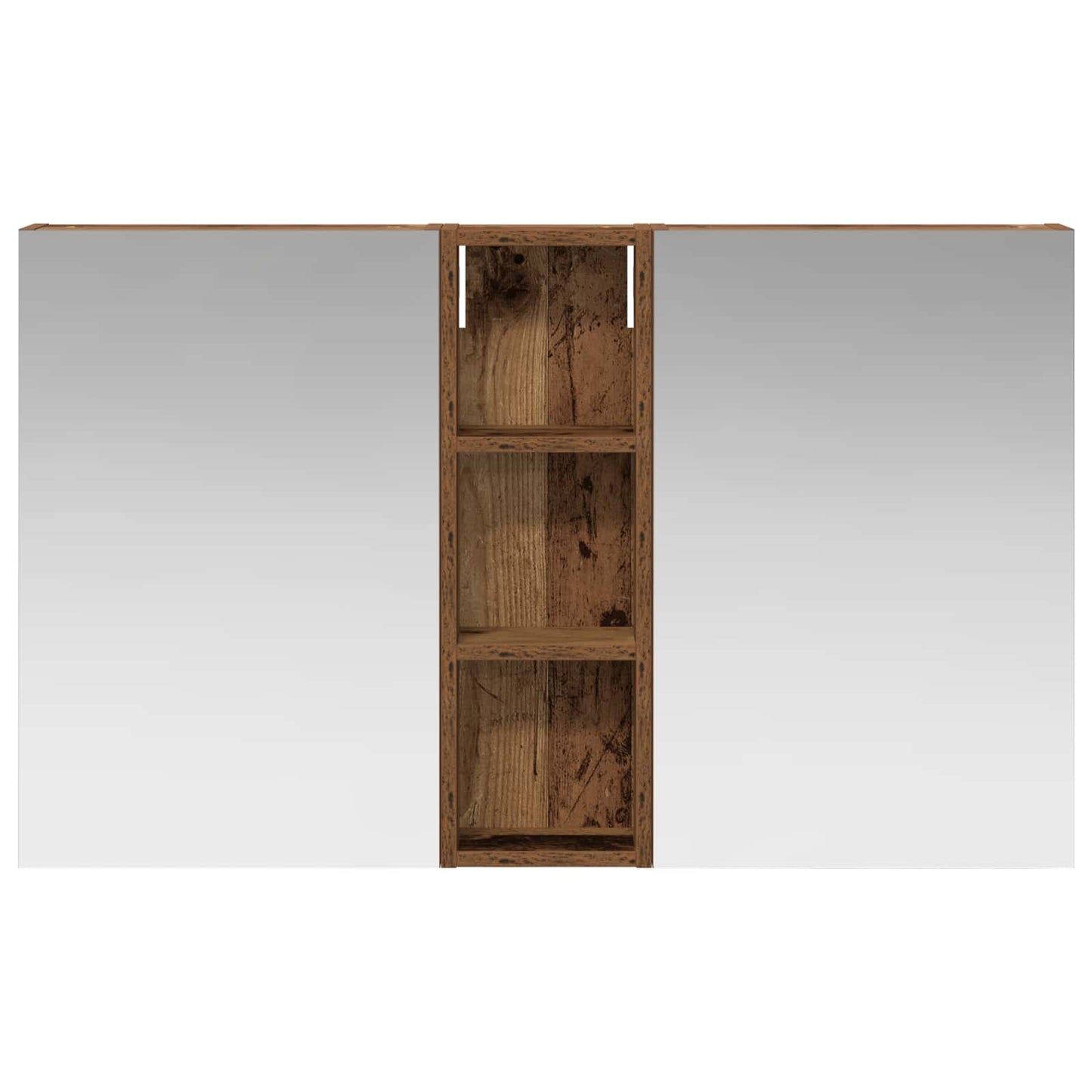 Badeværelsesskabsæt 3 stk. 100 x 10,5 x 60,5 cm Konstrueret træ