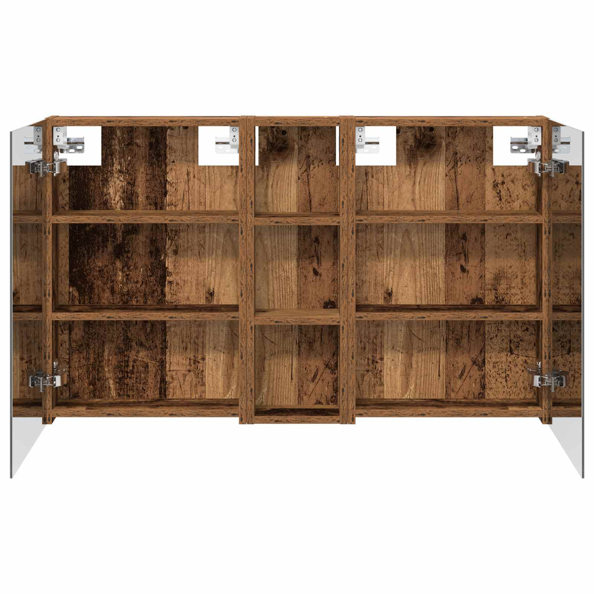 Badeværelsesskabsæt 3 stk. 100 x 10,5 x 60,5 cm Konstrueret træ