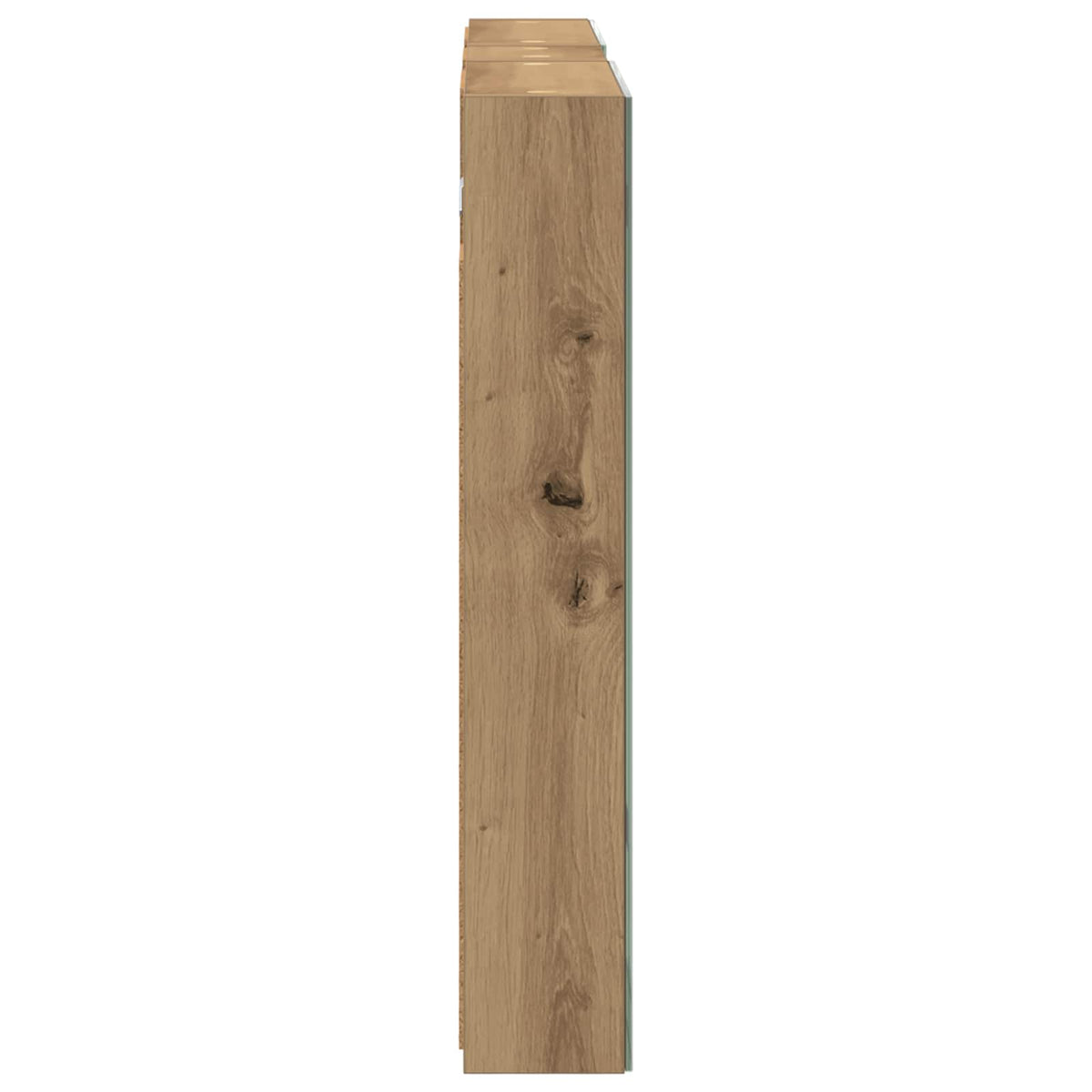 Badeværelsesskabsæt 3 stk. 100 x 10,5 x 60,5 cm Konstrueret træ