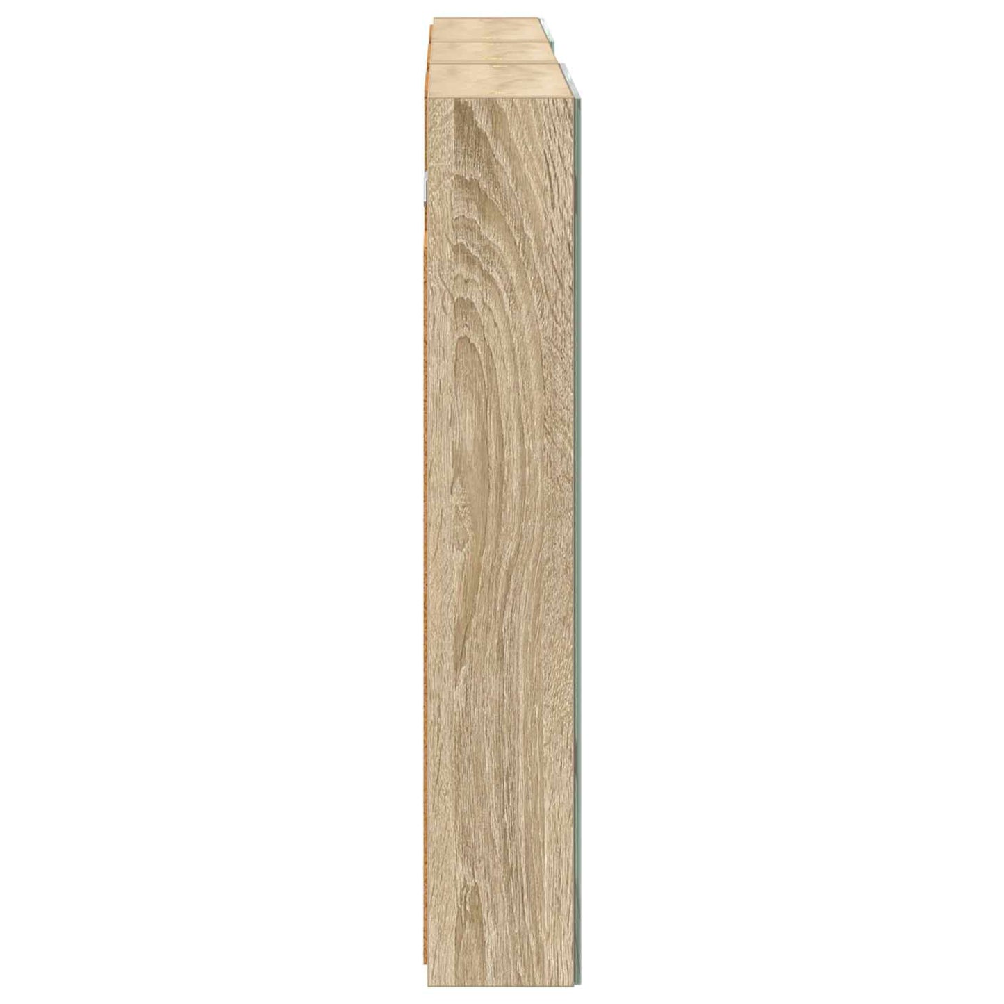 Badeværelsesskabsæt 3 stk. 110 x 10,5 x 60,5 cm Konstrueret træ