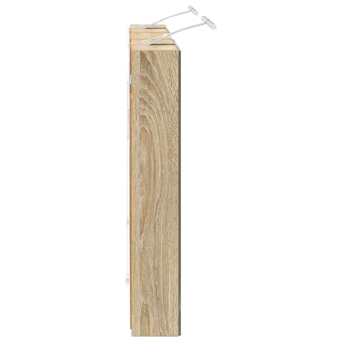 Badeværelsesskabsæt 3 stk. 110 x 10,5 x 60,5 cm Konstrueret træ