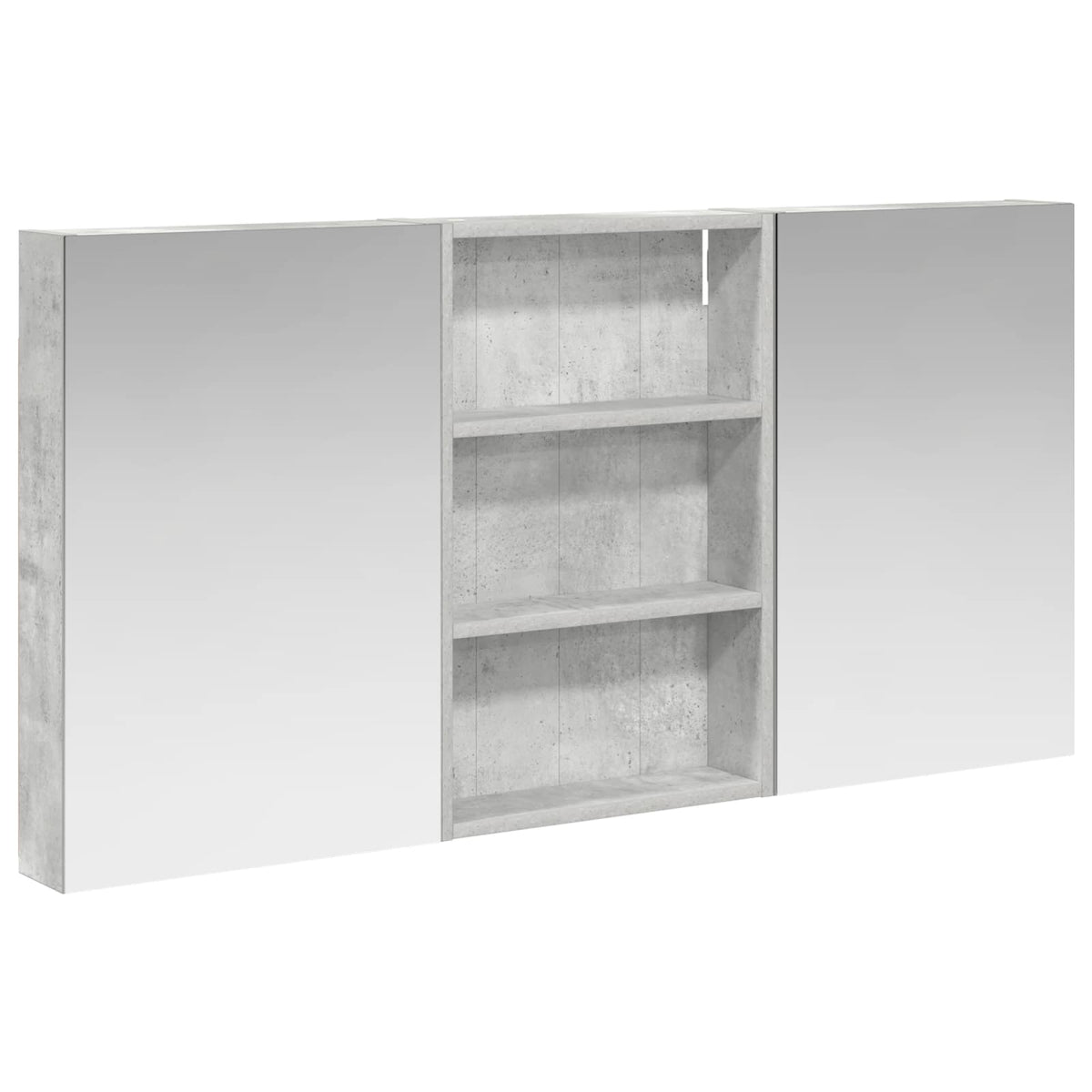 Badeværelsesskabsæt 3 stk. 120 x 10,5 x 60,5 cm Konstrueret træ