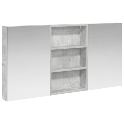 Badeværelsesskabsæt 3 stk. 120 x 10,5 x 60,5 cm Konstrueret træ