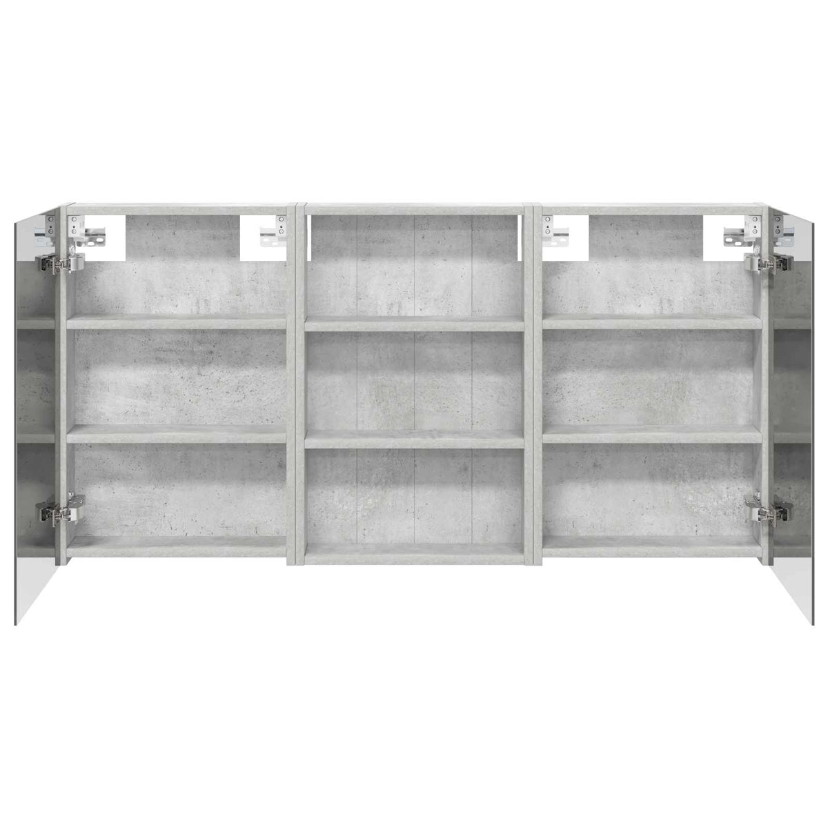 Badeværelsesskabsæt 3 stk. 120 x 10,5 x 60,5 cm Konstrueret træ