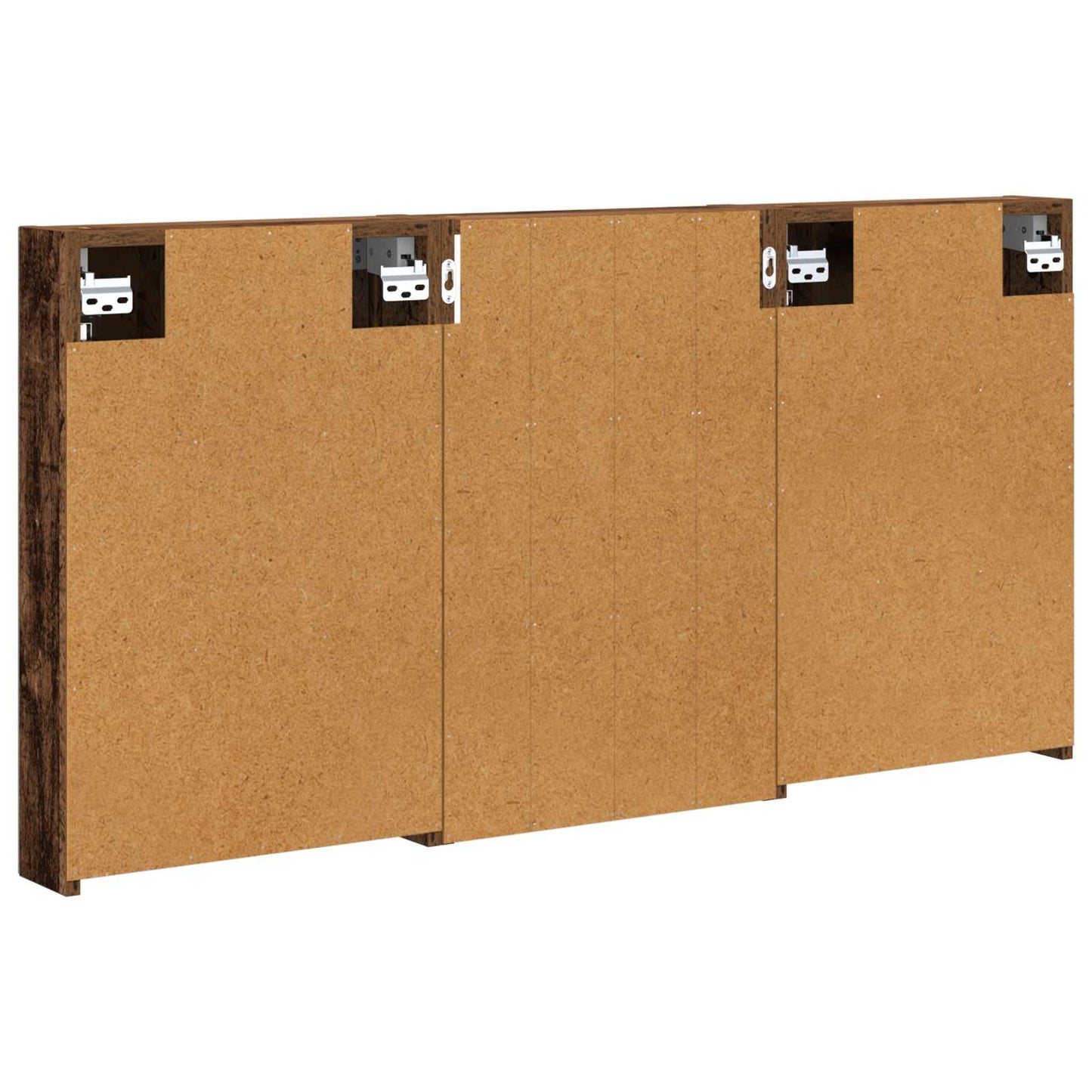 Badeværelsesskabsæt 3 stk. 120 x 10,5 x 60,5 cm Konstrueret træ