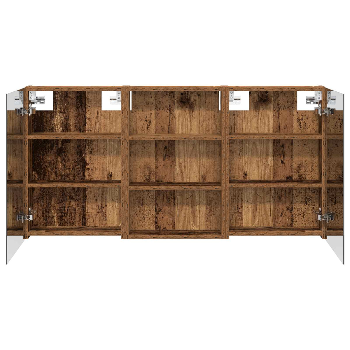 Badeværelsesskabsæt 3 stk. 120 x 10,5 x 60,5 cm Konstrueret træ