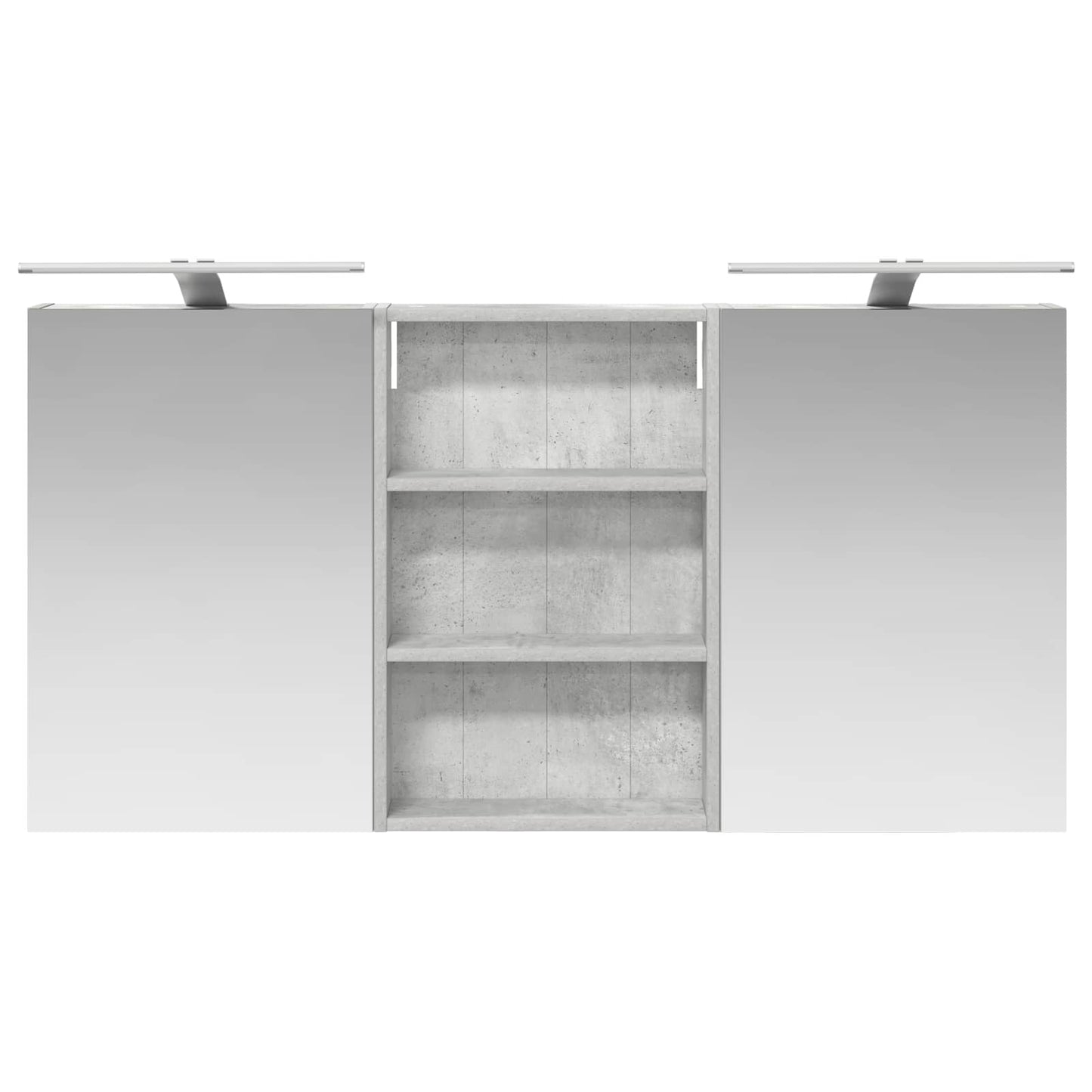 Badeværelsesskabsæt 3 stk. 120 x 10,5 x 60,5 cm Konstrueret træ
