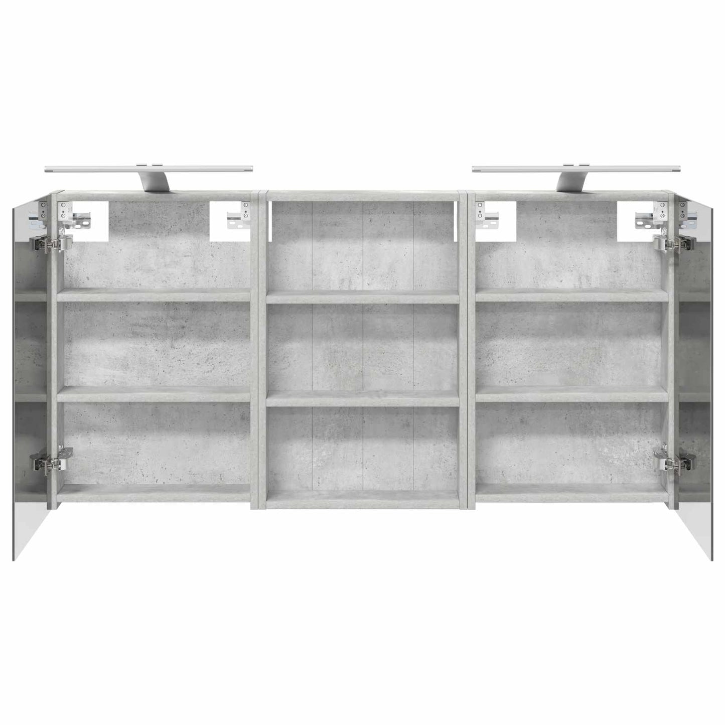Badeværelsesskabsæt 3 stk. 120 x 10,5 x 60,5 cm Konstrueret træ