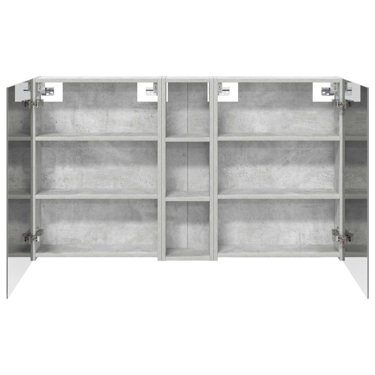 Badeværelsesskabsæt 3 stk. 120 x 14,5 x 70 cm Konstrueret træ