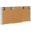 Badeværelsesskabsæt 3 stk. 126 x 16 x 62.5 cm Konstrueret træ