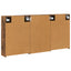 Badeværelsesskabsæt 3 stk. 126 x 16 x 62.5 cm Konstrueret træ