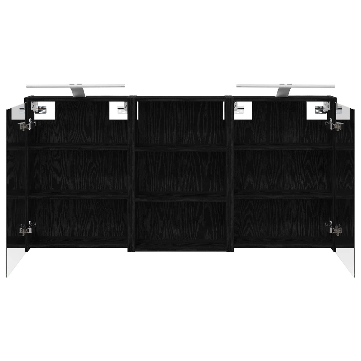 Badeværelsesskabsæt 3 stk. 126 x 16 x 62.5 cm Konstrueret træ