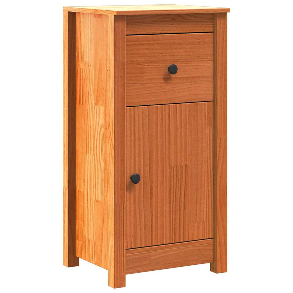 Sideboard Voks brun 39 x 34,5 x 80 cm Massiv fyrretræ