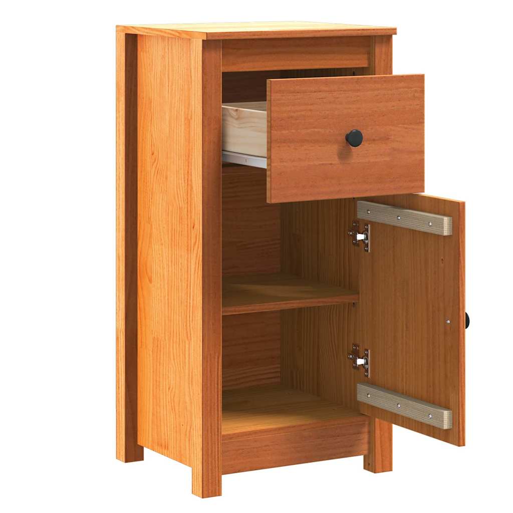 Sideboard Voks brun 39 x 34,5 x 80 cm Massiv fyrretræ