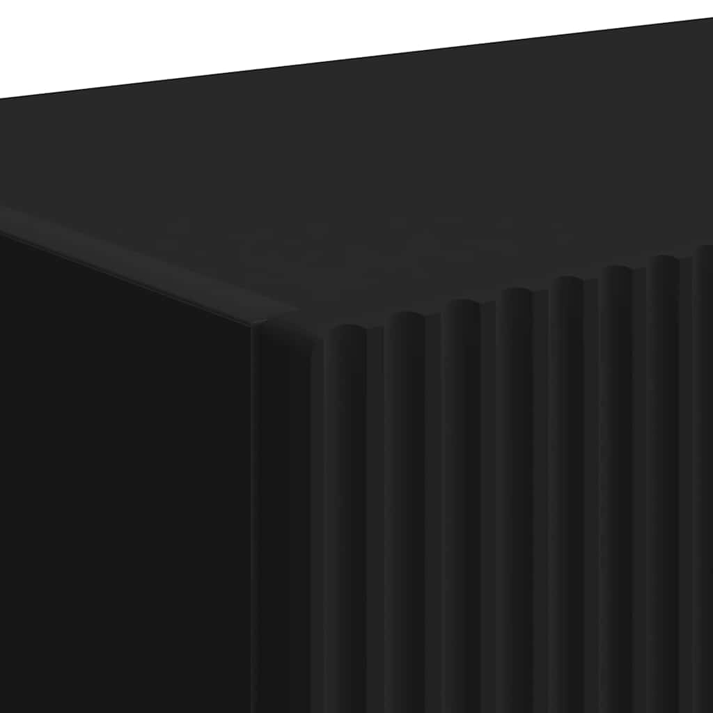 TV vægskab 39 x 31 x 29,5 cm Sort Konstrueret træ