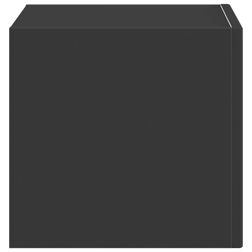 TV vægskab 39 x 31 x 29,5 cm Sort Konstrueret træ
