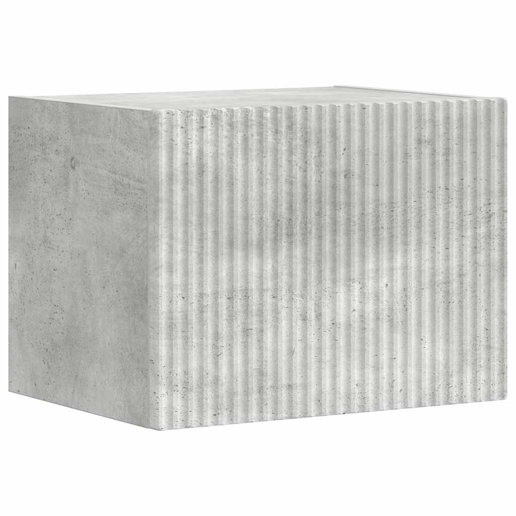 TV vægskab 39 x 31 x 29,5 cm Betongrå Konstrueret træ