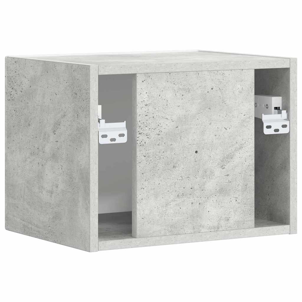 TV vægskab 39 x 31 x 29,5 cm Betongrå Konstrueret træ