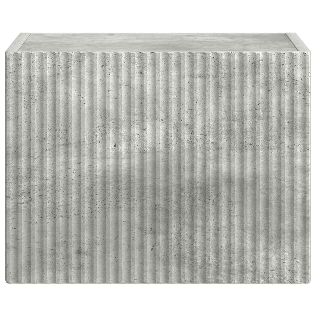 TV vægskab 39 x 31 x 29,5 cm Betongrå Konstrueret træ