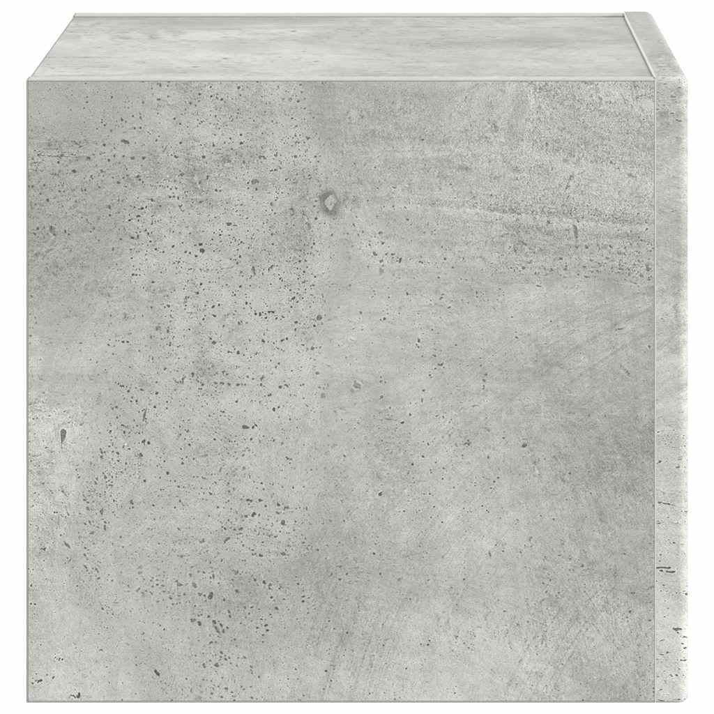 TV vægskab 39 x 31 x 29,5 cm Betongrå Konstrueret træ