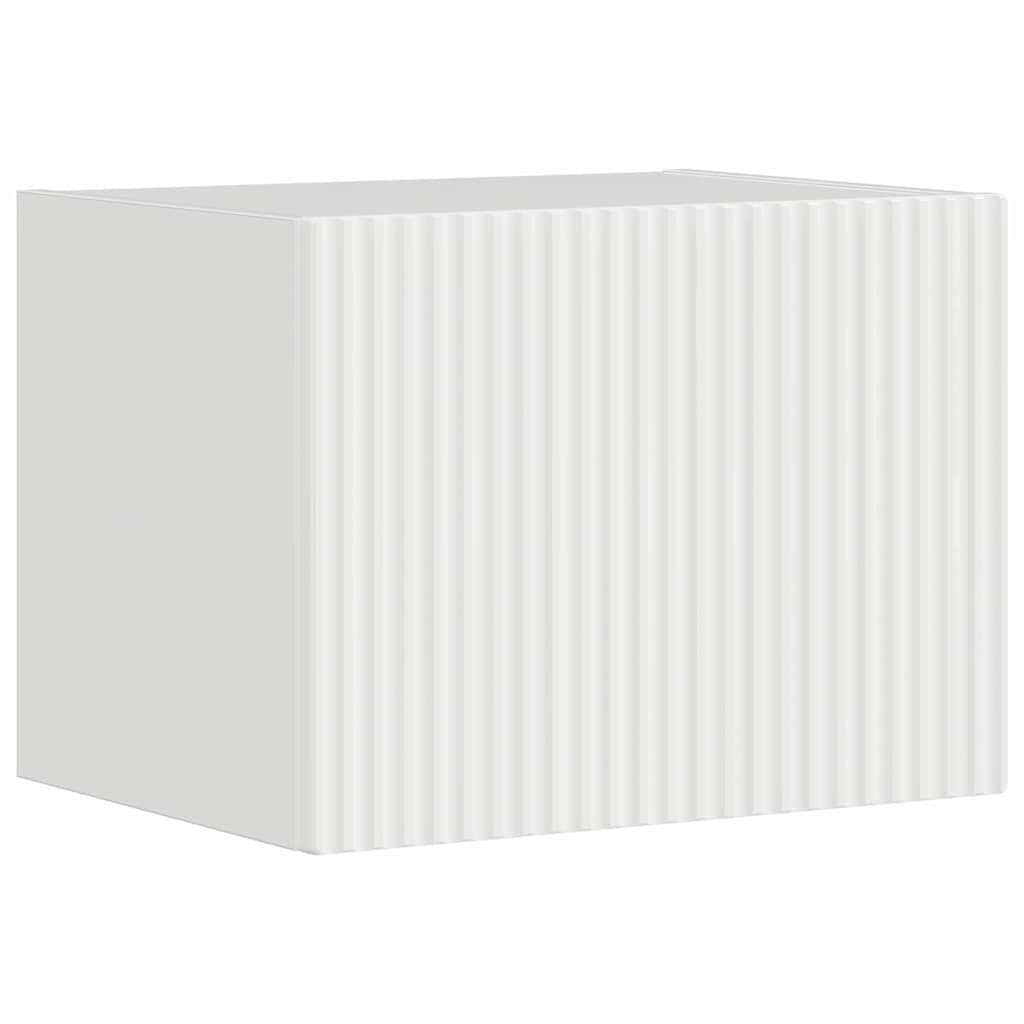 TV vægskab 39 x 31 x 29,5 cm Gloss Hvid Konstrueret træ