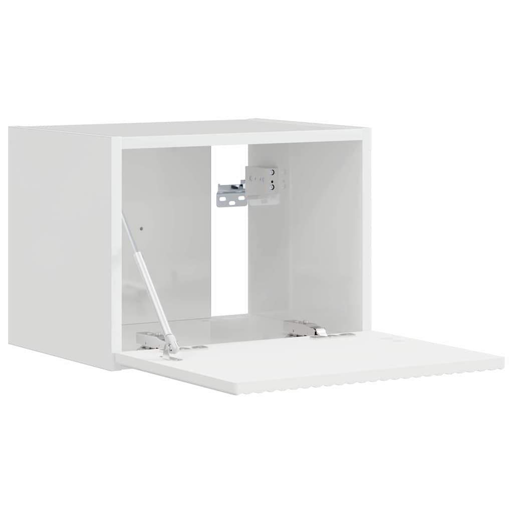 TV vægskab 39 x 31 x 29,5 cm Gloss Hvid Konstrueret træ