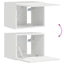 TV vægskab 39 x 31 x 29,5 cm Gloss Hvid Konstrueret træ