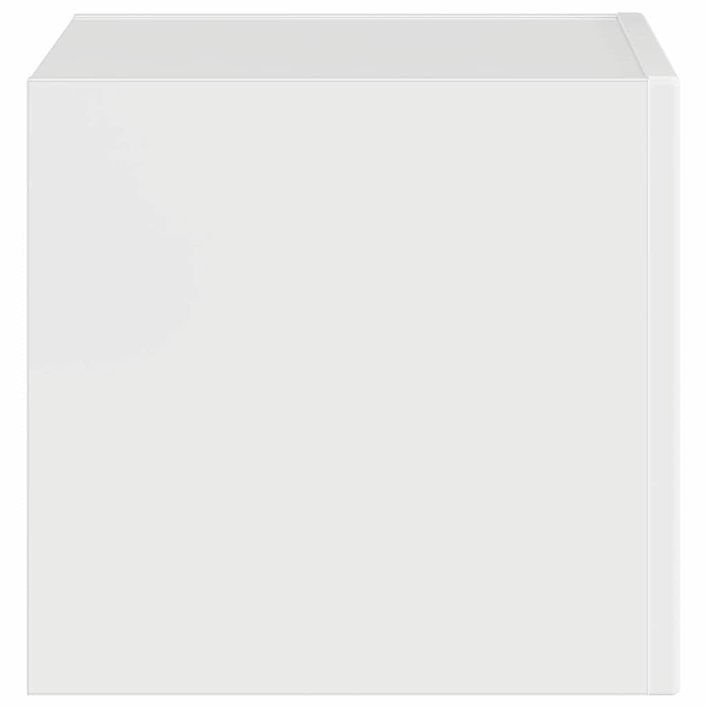 TV vægskab 39 x 31 x 29,5 cm Gloss Hvid Konstrueret træ