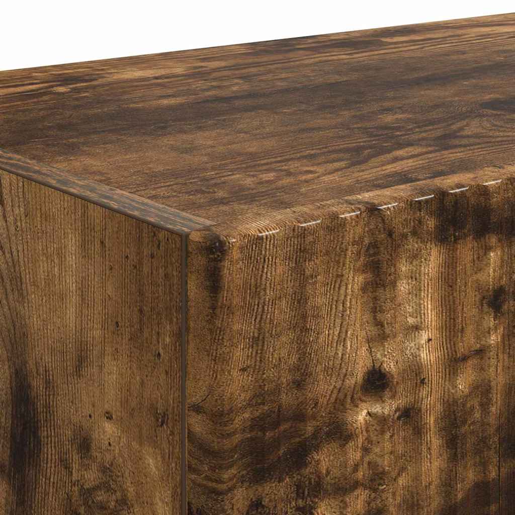 TV vægskab 39 x 31 x 29,5 cm Røget eg Konstrueret træ