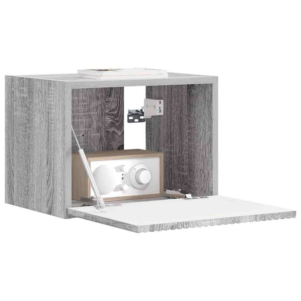 TV vægskab 39 x 31 x 29,5 cm Grå Sonoma Konstrueret træ