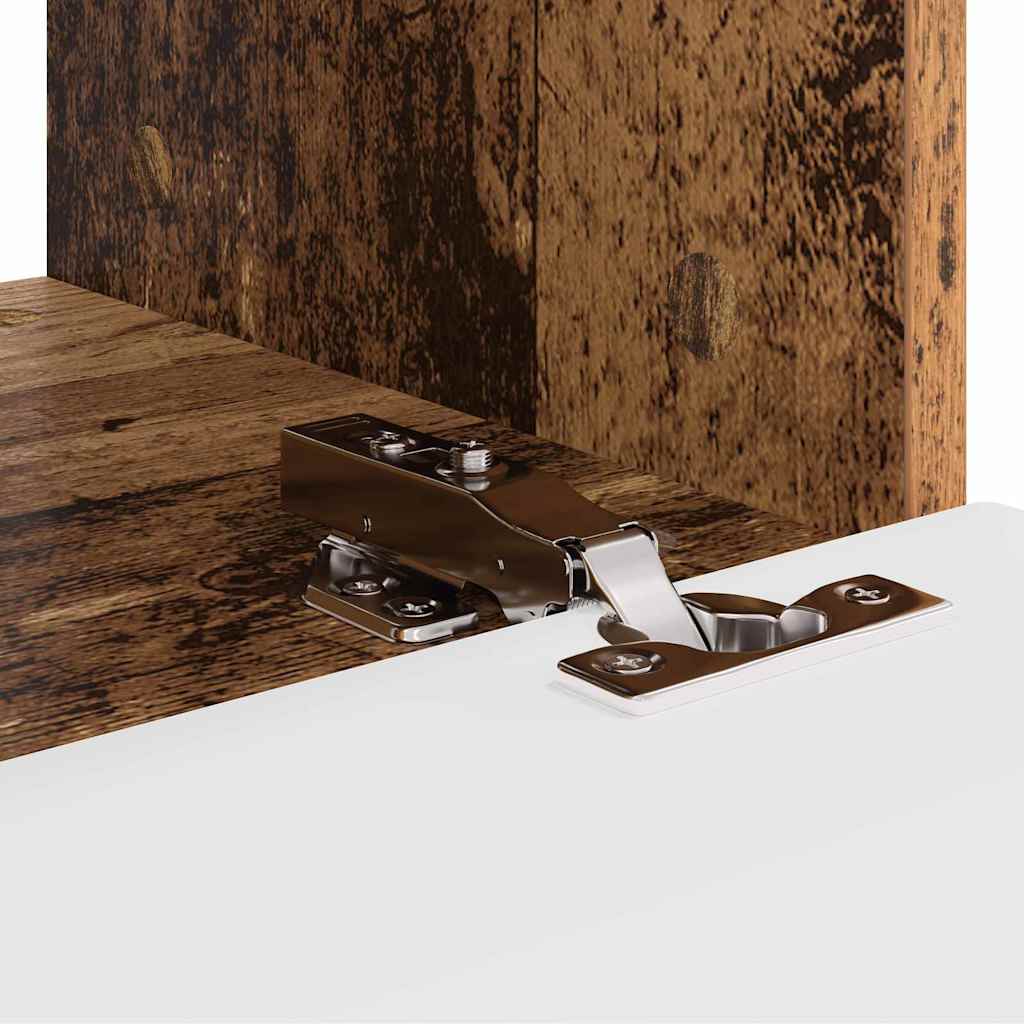 TV vægskab 39 x 31 x 29,5 cm Gammelt træ Konstrueret træ