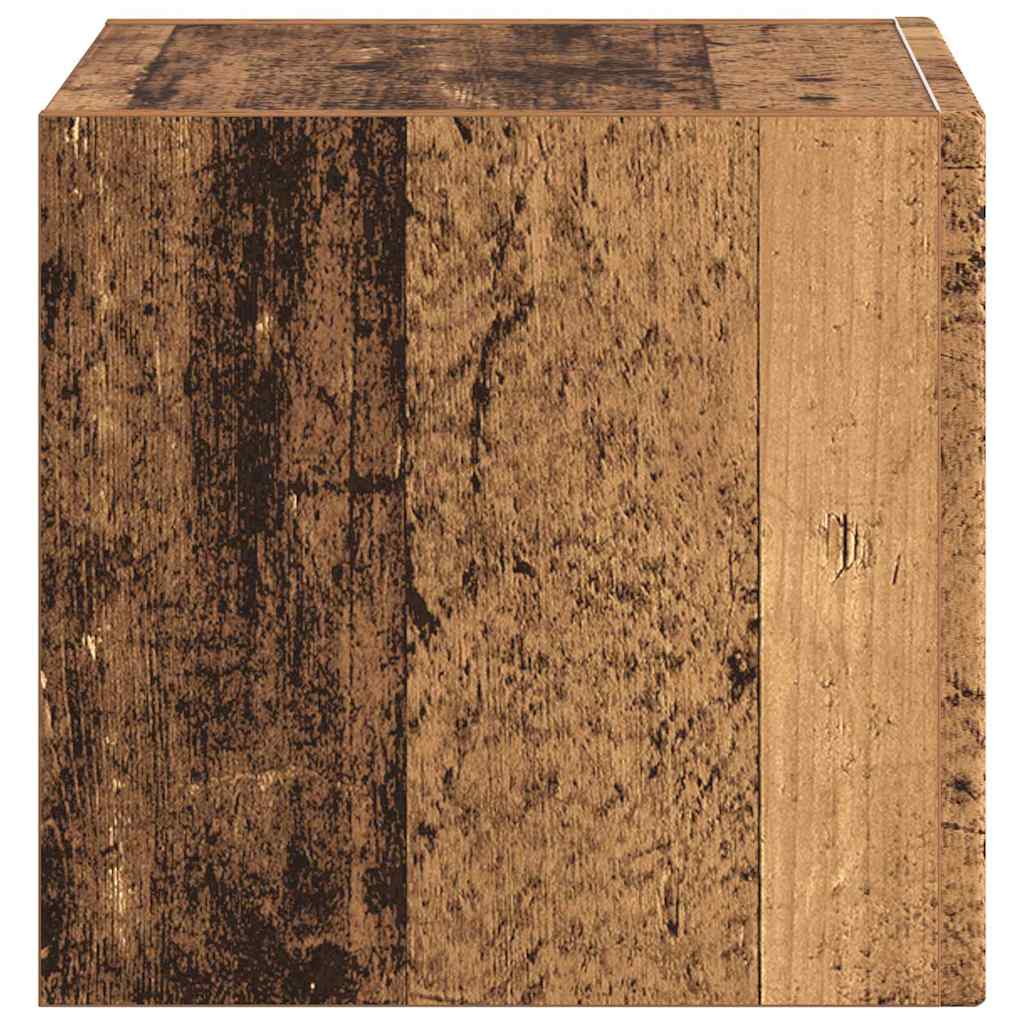 TV vægskab 39 x 31 x 29,5 cm Gammelt træ Konstrueret træ