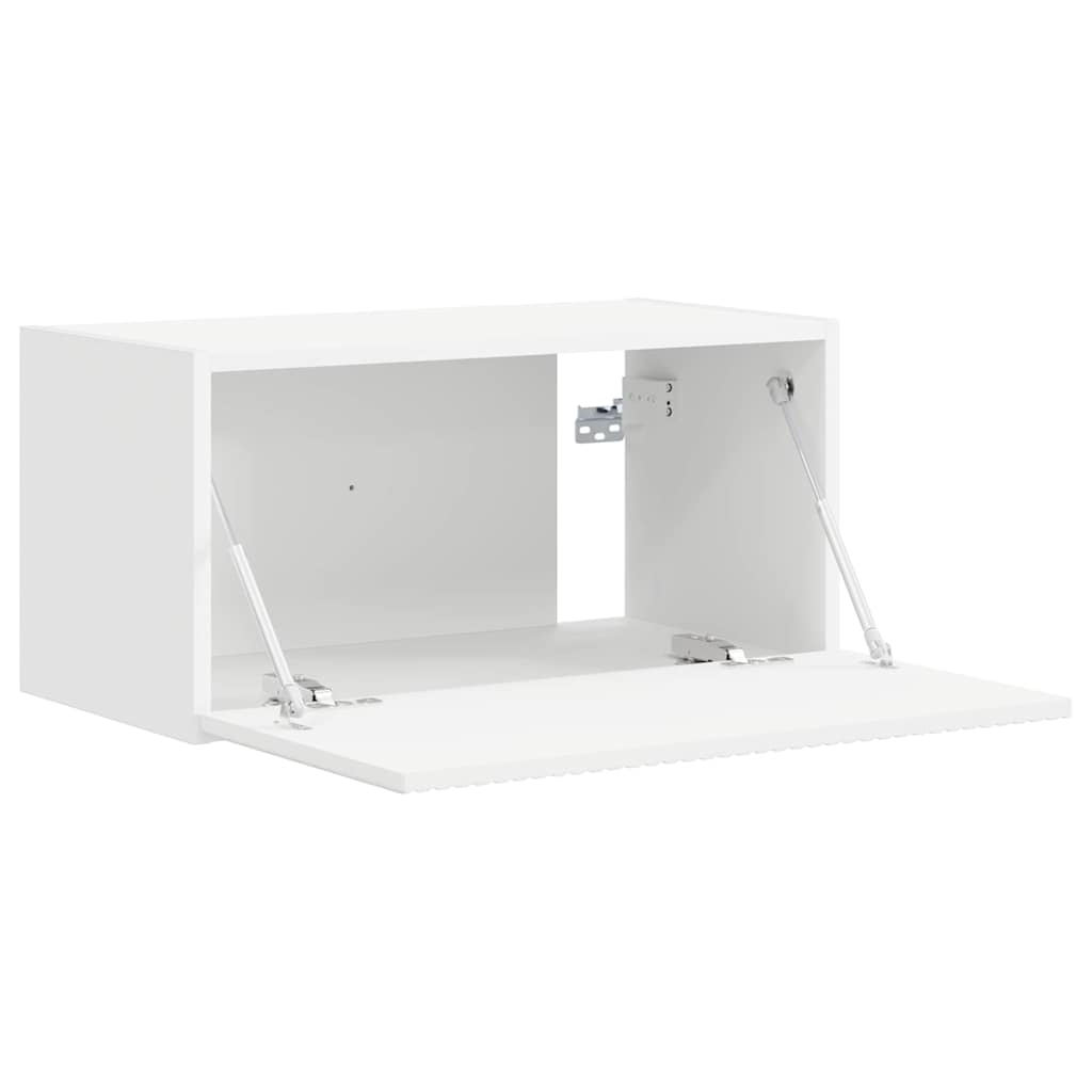 TV vægskab 60 x 31 x 29,5 cm Hvid Konstrueret træ