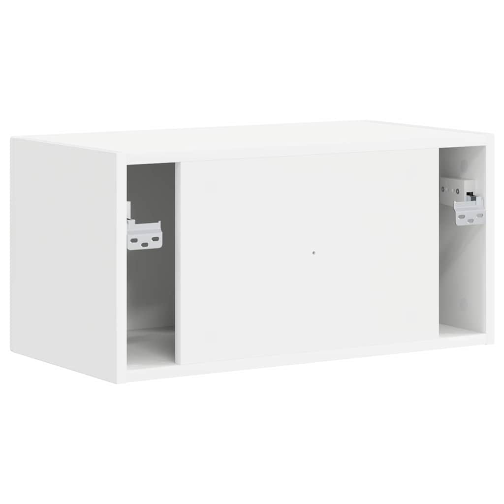 TV vægskab 60 x 31 x 29,5 cm Hvid Konstrueret træ