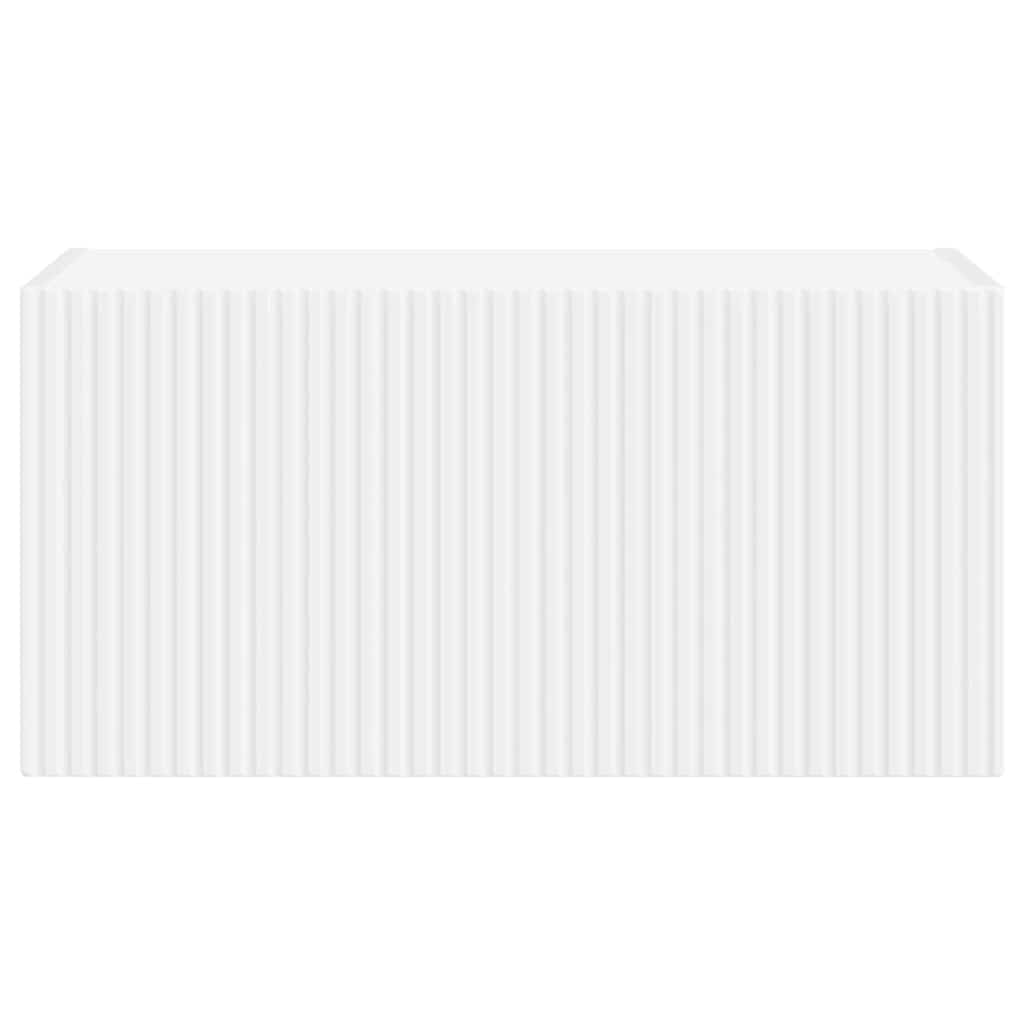 TV vægskab 60 x 31 x 29,5 cm Hvid Konstrueret træ