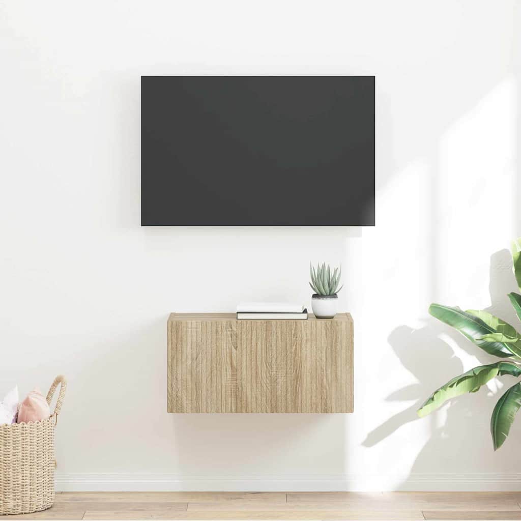 TV vægskab 60 x 31 x 29,5 cm Sonoma Konstrueret træ