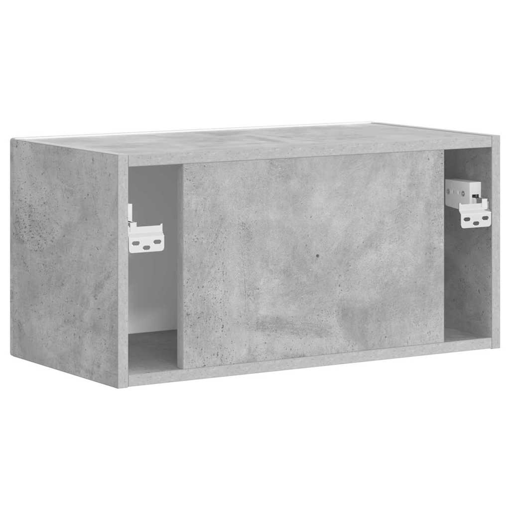 TV vægskab 60 x 31 x 29,5 cm Betongrå Konstrueret træ